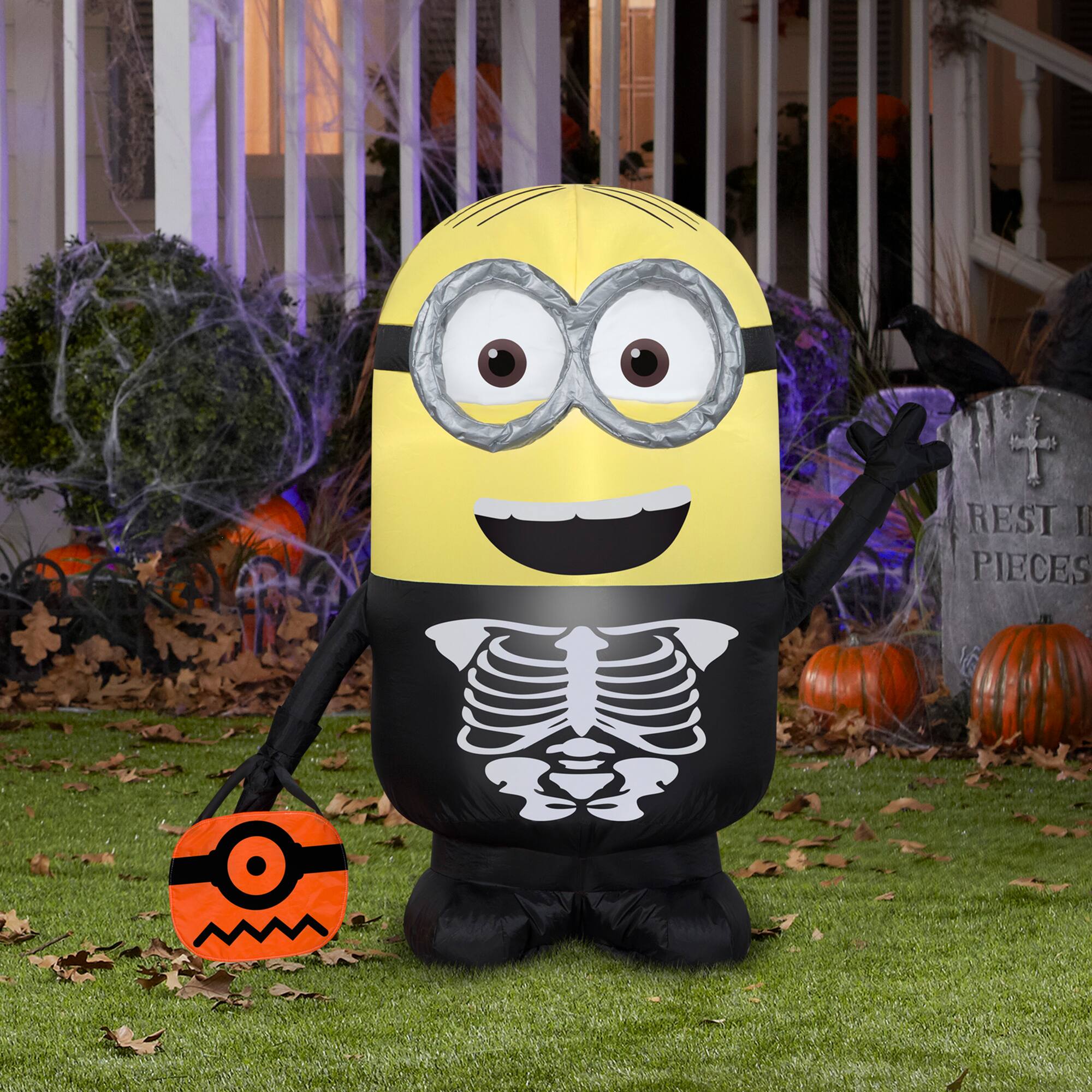 3ft. Airblown® Inflatable Dave as Skeleton